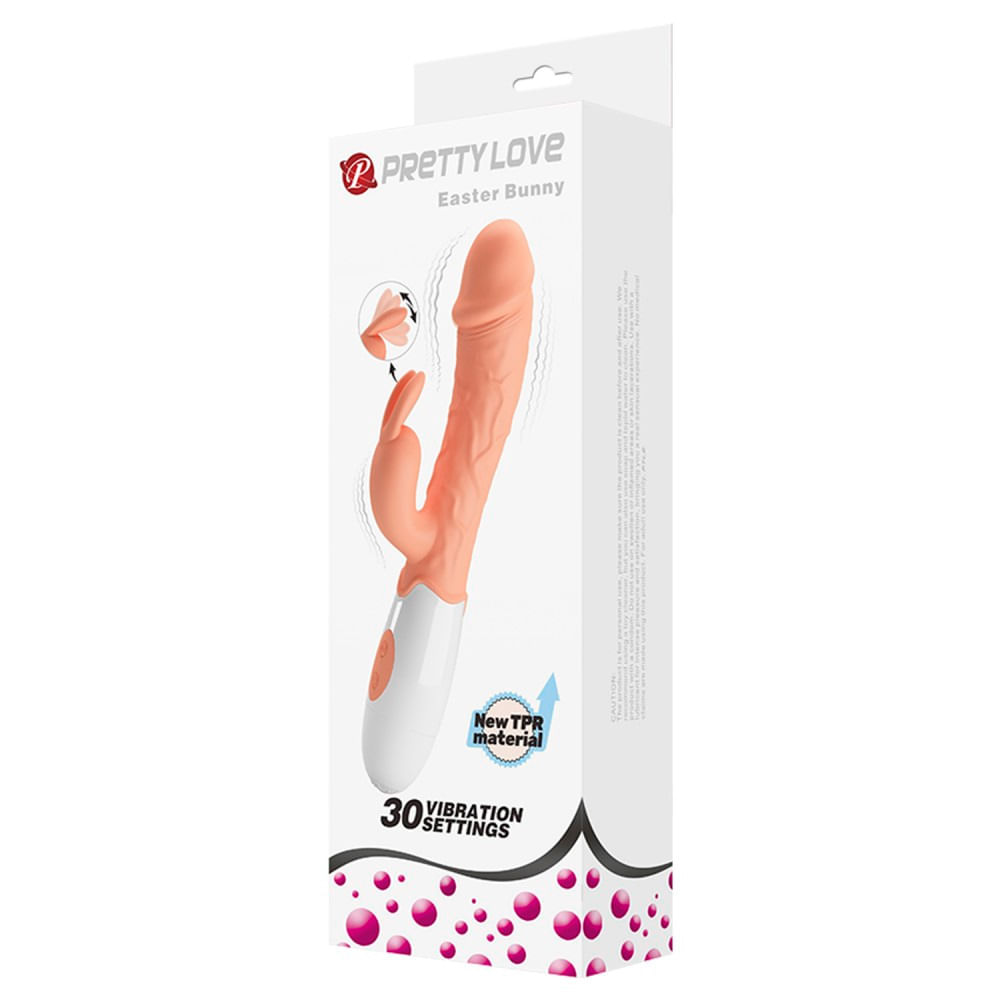 Easter Bunny Vibrador com Estimulador de Clitoris com 30 Modos de Vibração Vip Mix