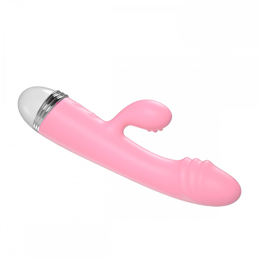 Vibrador Ponto G com Estimulador de Clitóris com 10 Funções de Vibração Vip Mix