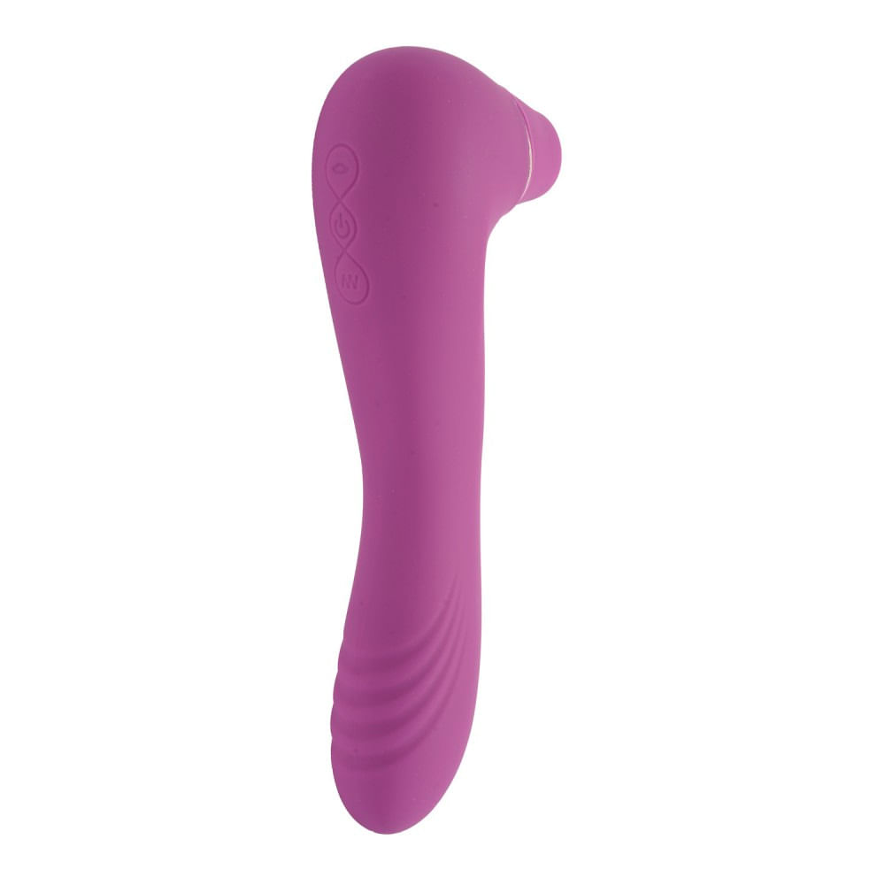 Desire Vibrador Estimulador de Clitóris 2 em 1 com 10 Modos de Vibração e Pulsação Vip Mix