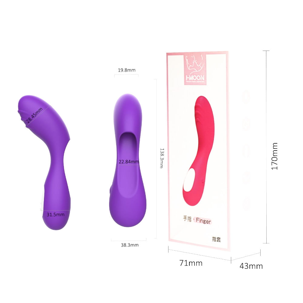 I-Moon Vibrador de Dedo com 7 Modos de Vibração Vip Mix