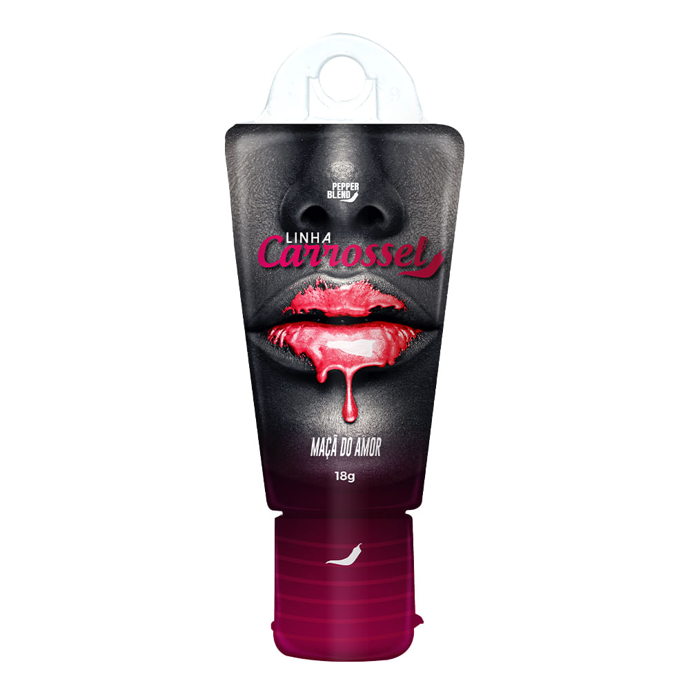Carrossel Gel Lubrificante Comestível com Efeito Glíter 18g Pepper Blend