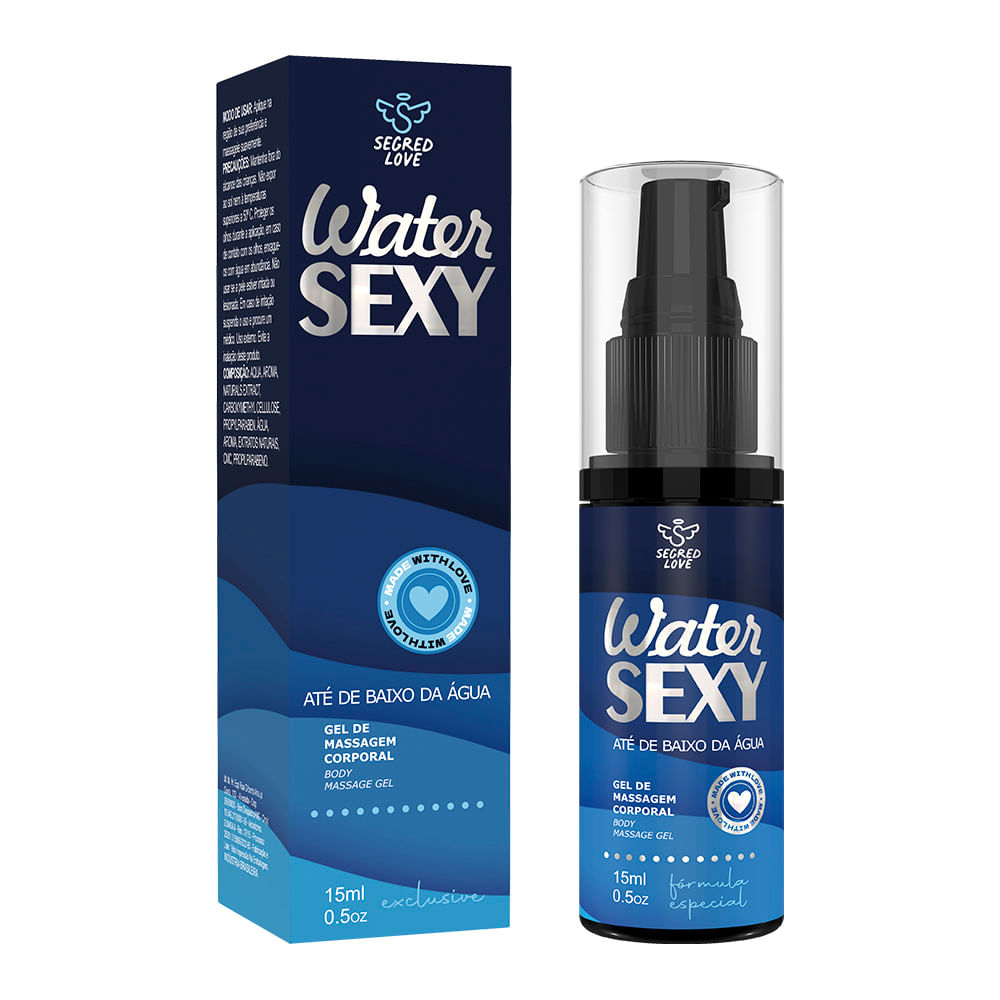 Water Sexy Gel de Massagem Corporal Siliconado 15m Segred Love Water Sexy Gel de Massagem Corporal Siliconado 15m Segred Love