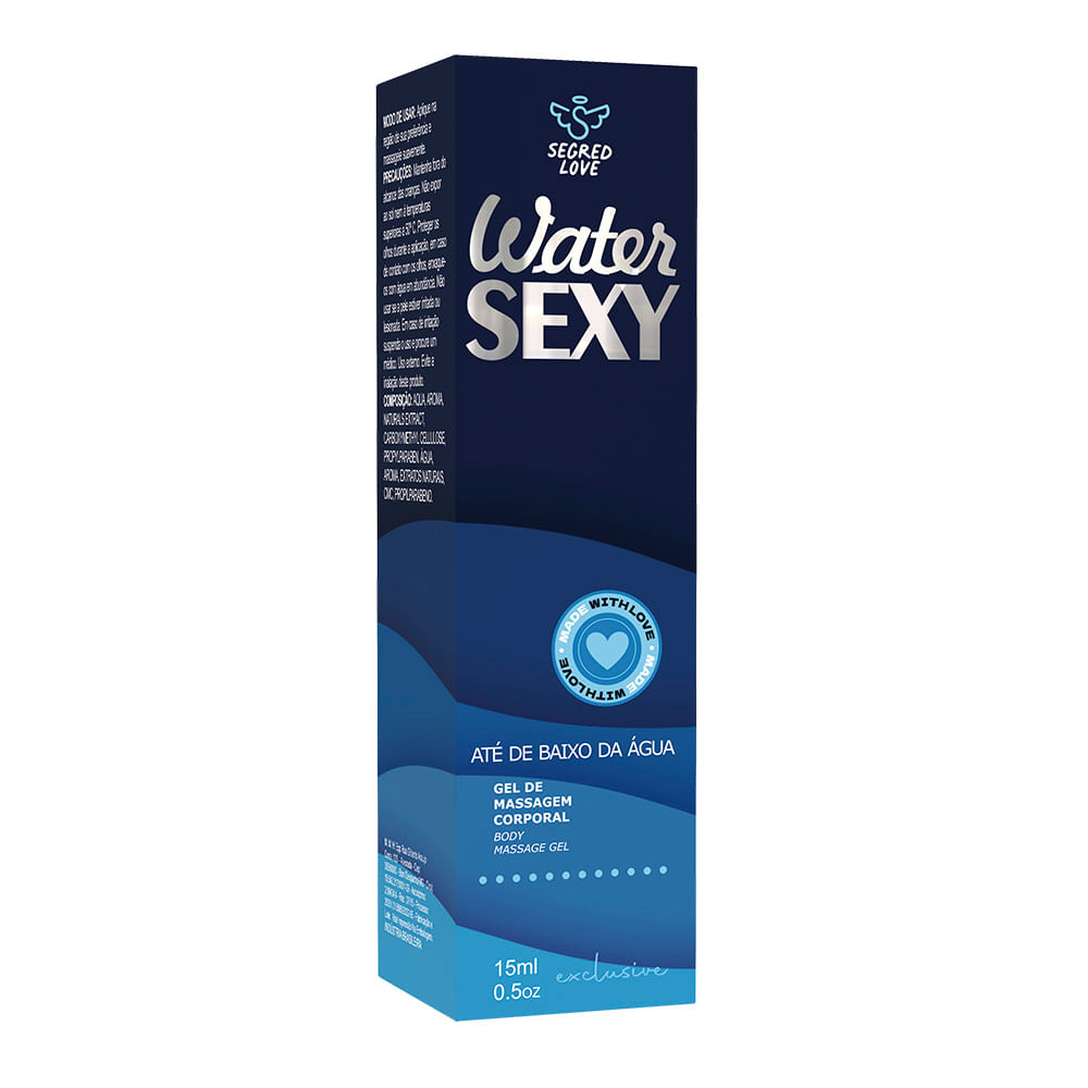 Water Sexy Gel de Massagem Corporal Siliconado 15m Segred Love
