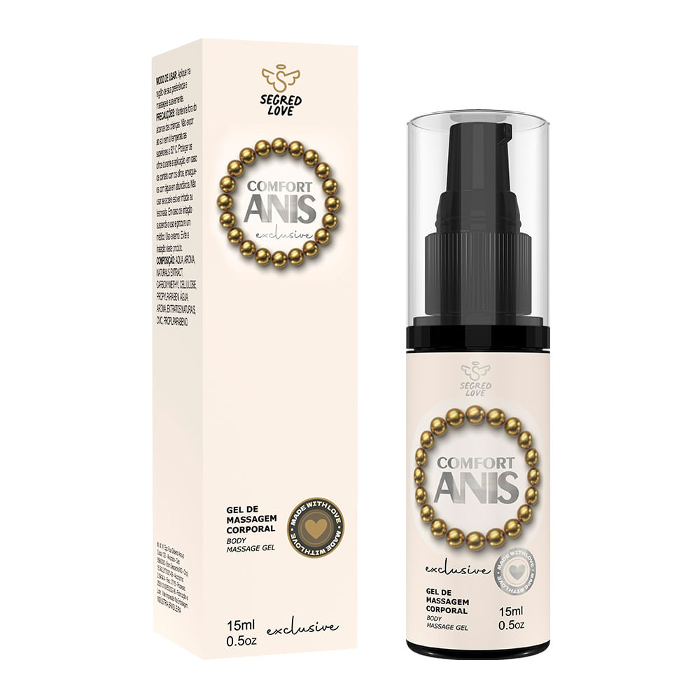 Comfort Anis Gel de Massagem Corporal Dessensibilizante 15ml Segred Love Comfort Anis Gel de Massagem Corporal Dessensibilizante 15ml Segred Love
