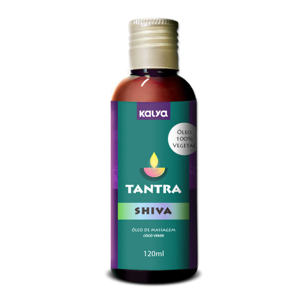 Tantra Shiva Óleo de Massagem Corporal Tântrica 120ml Kalya Tantra Shiva Óleo de Massagem Corporal Tântrica 120ml Kalya