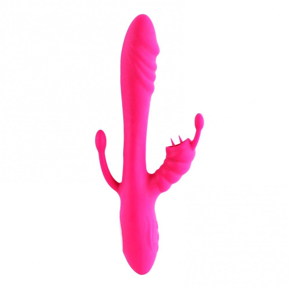 Vibrador Ponto G com Estimulador de Clitoris com 12 Modos de Vibração Vip Mix Vibrador Ponto G com Estimulador de Clitoris com 12 Modos de Vibração Vip Mix