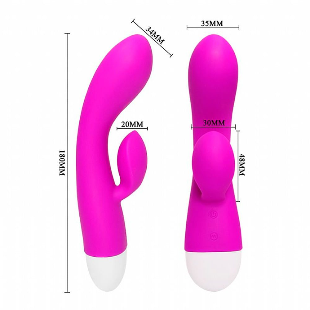 Pretty Love Eli Vibrador Dupla Estimulação com 30 Níveis de Vibração Sexy Import