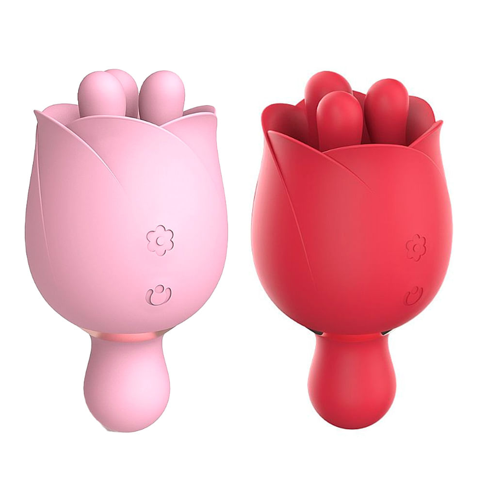 S-Hande Me Not 2 Estimulador Feminino Formato Rosa com 9 Níveis de Vibração e Rotação Sexy Import