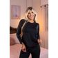 Pijama Liso Flanelado com Manga Longa Hot Love