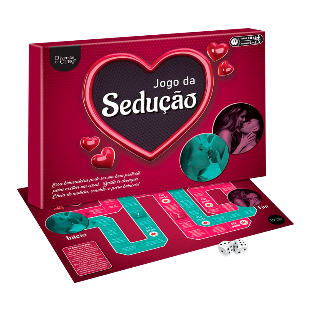 Jogo Tabuleiro Sedução com Dados Diversão ao Cubo Jogo Tabuleiro Sedução com Dados Diversão ao Cubo