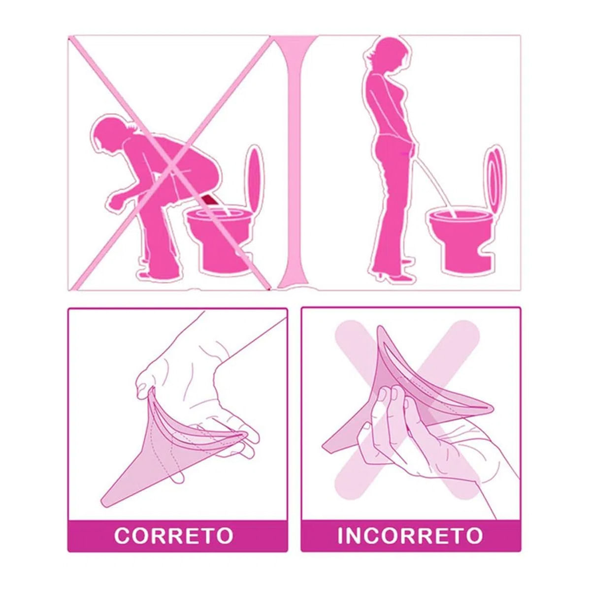 Go Girl Condutor Urinário Feminino Portátil Vip Mix