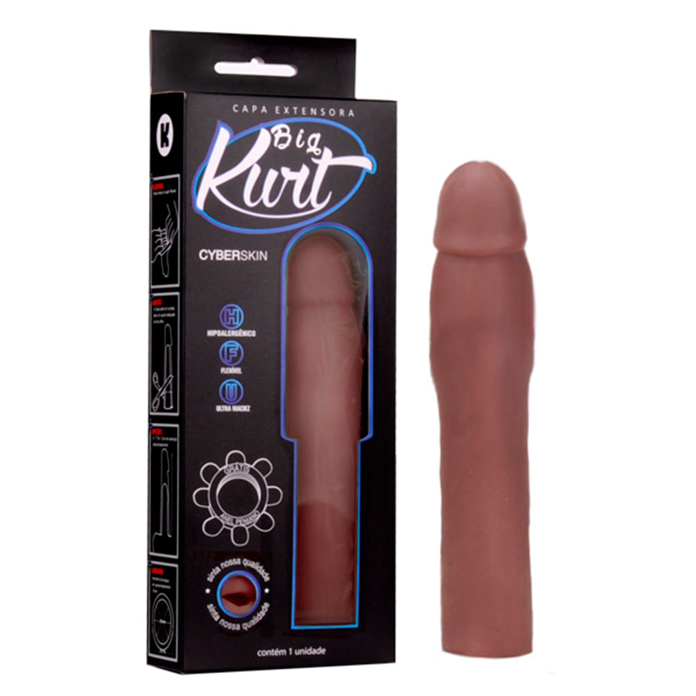 Big Kurt Capa Peniana em Cyberskin Extensora de 7 cm K Import e Export