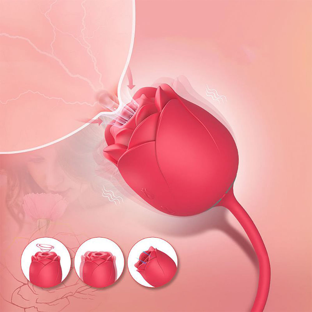 Flower 9 Vibrador Ponto G e Clitoris com 9 Modos de Pulsação e Impulso Sexy Import