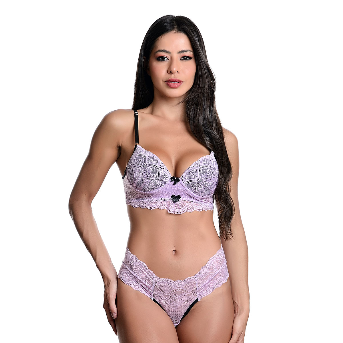 Conjunto Rendado com Bojo Dira's Lingerie Conjunto Rendado com Bojo Dira's Lingerie