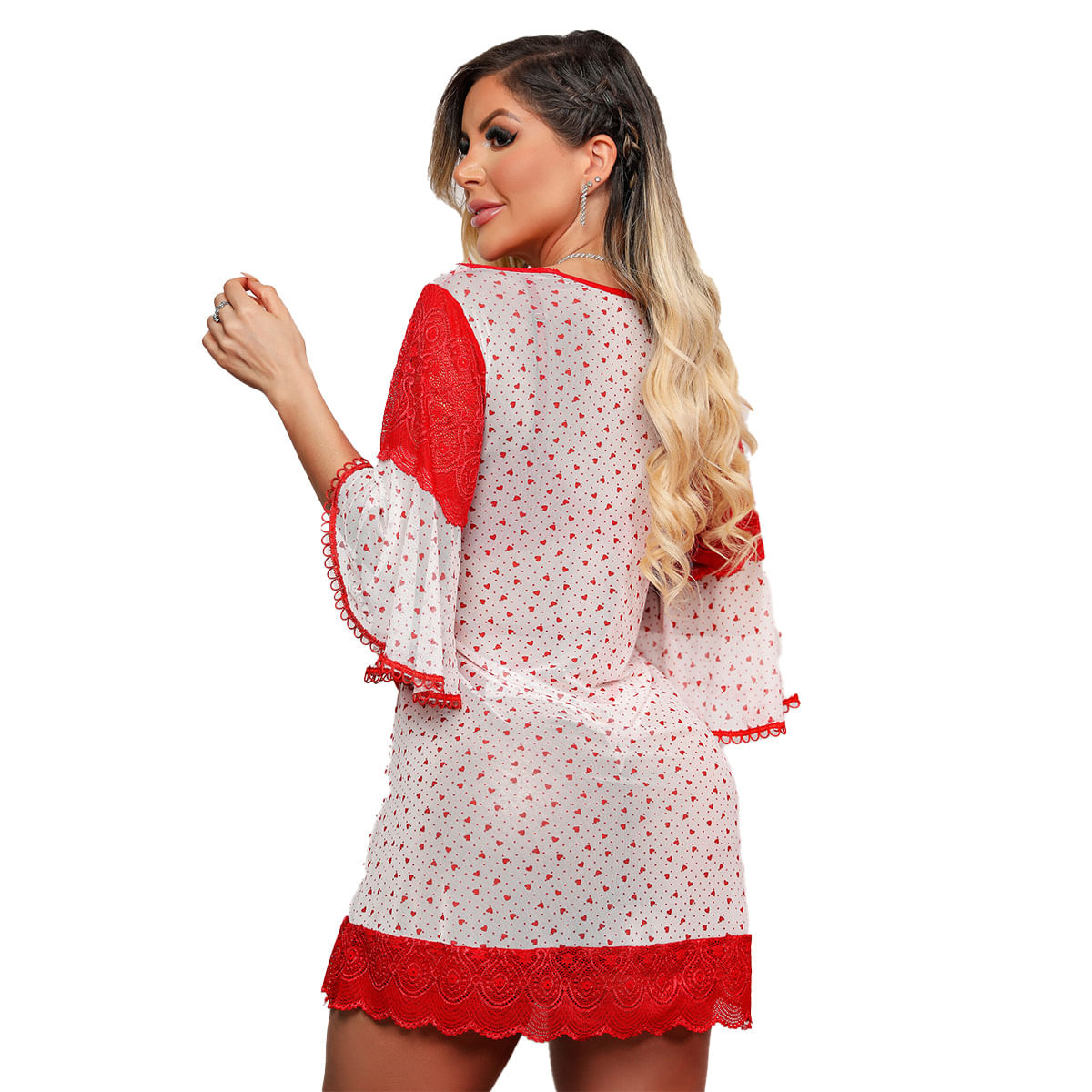 Robe Love em Tule com Detalhes em Renda Dy Girl
