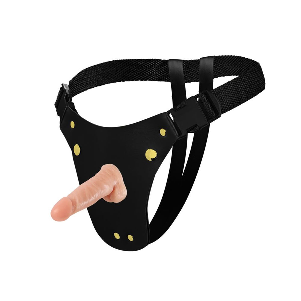 Cinta Peniana em Couro Sintético com Prótese Pênis Realístico 11,5x3,5cm Soulsex Cinta Peniana em Couro Sintético com Prótese Pênis Realístico 11,5x3,5cm Soulsex