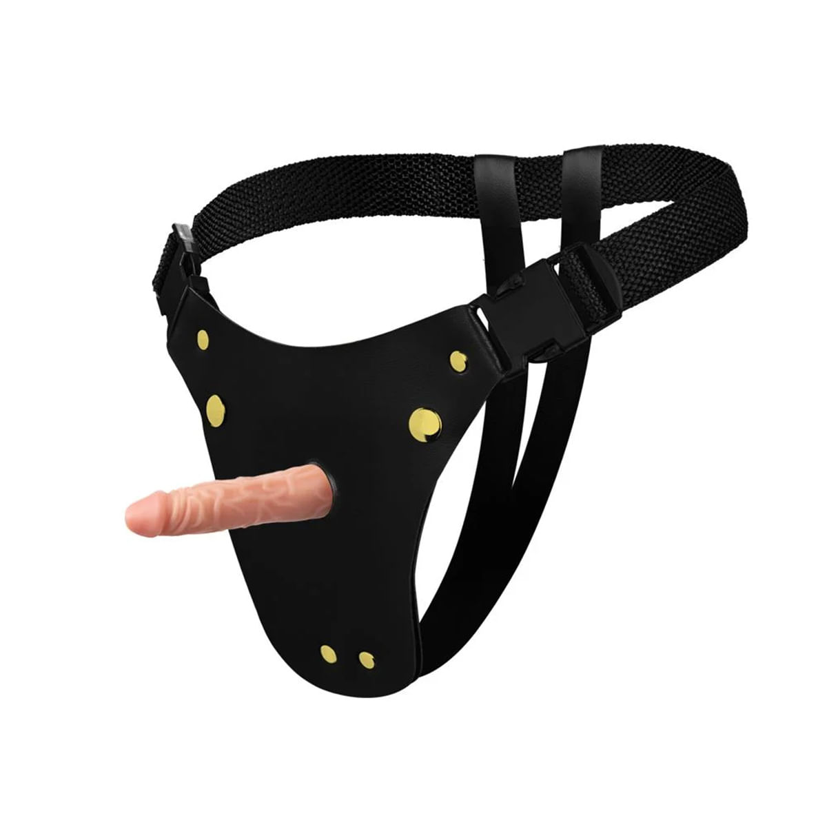 Cinta Peniana em Couro Sintético com Prótese Pênis Realístico 12,5x3,3cm Soulsex Cinta Peniana em Couro Sintético com Prótese Pênis Realístico 12,5x3,3cm Soulsex