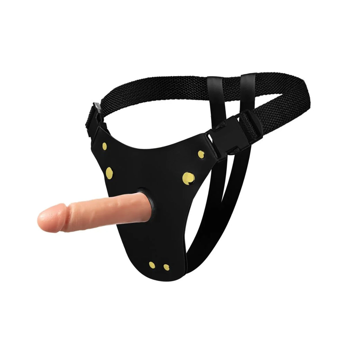 Cinta Peniana em Couro Sintético com Prótese Pênis Realístico 14,5x3,5cm Soulsex Cinta Peniana em Couro Sintético com Prótese Pênis Realístico 14,5x3,5cm Soulsex