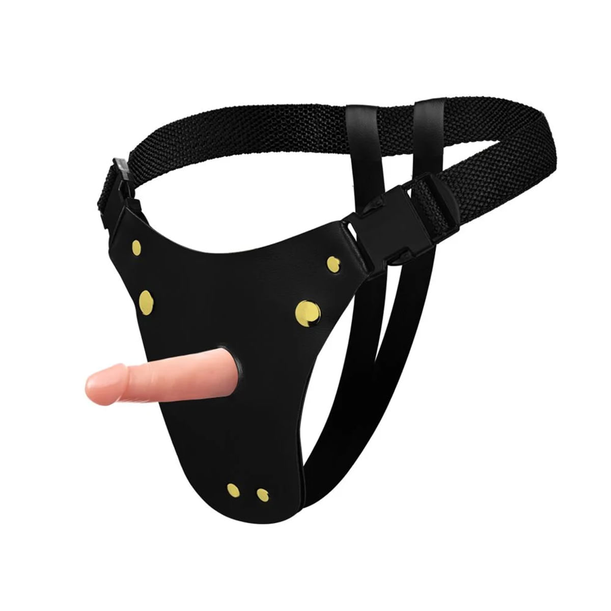 Cinta Peniana em Couro Sintético Prótese Pênis Realístico 9,2x3cm Soulsex Cinta Peniana em Couro Sintético Prótese Pênis Realístico 9,2x3cm Soulsex