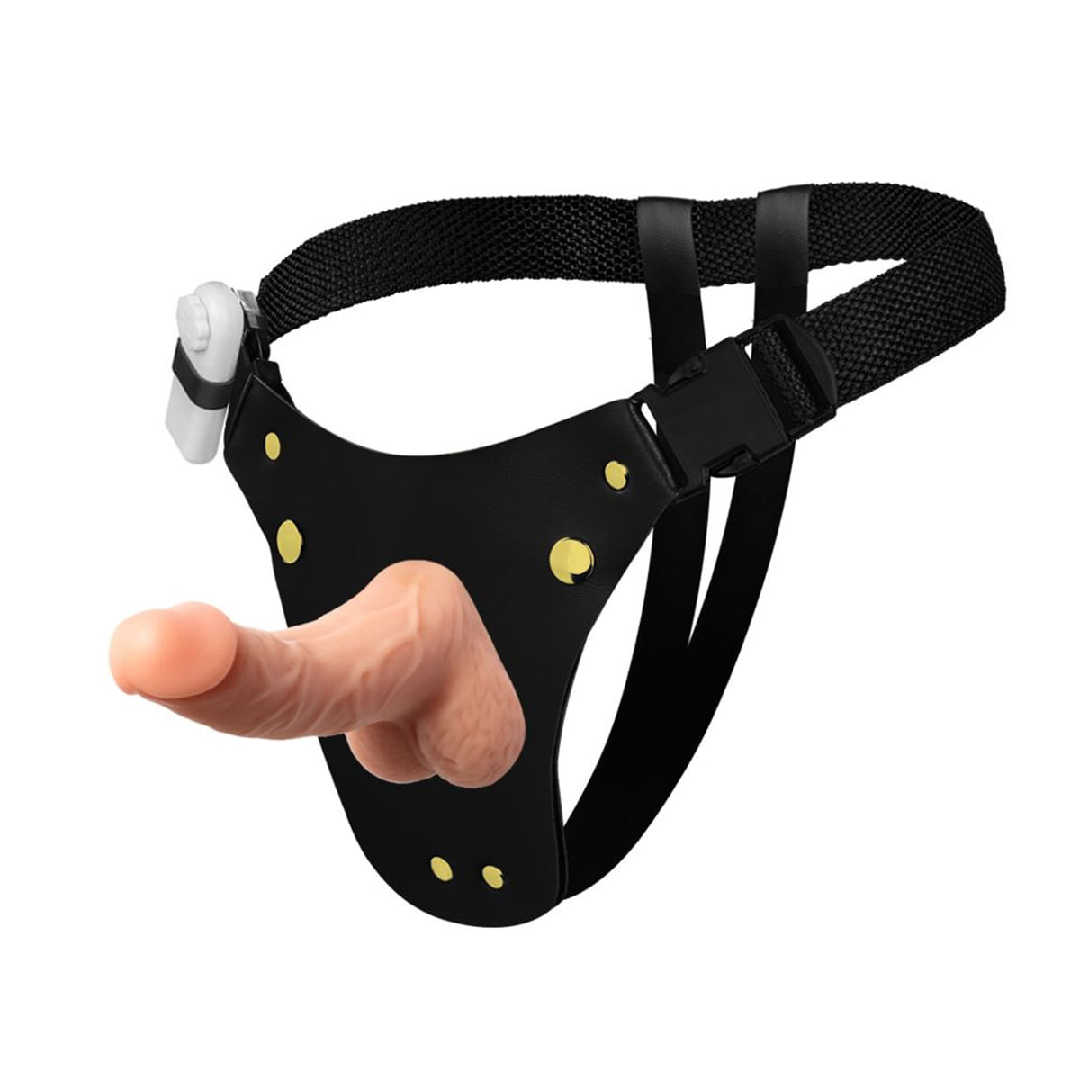 Cinta Peniana com Prótese Realística com Vibro 16,3X4,5cm Soulsex Cinta Peniana com Prótese Realística com Vibro 16,3X4,5cm Soulsex
