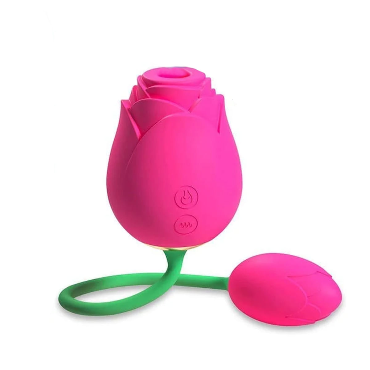 Estimulador de Clitóris em Formato de Rosa com 10  Modos de Vibração e Sucção Our Moment Import