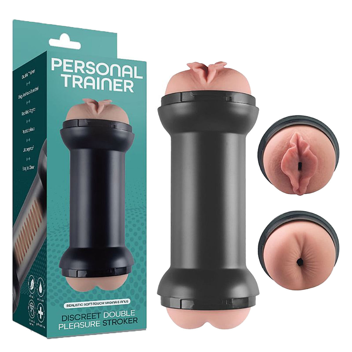 Personal Trainer Masturbador Lanterna em Formato de Vagina e  nus em CyberSkin Sexy Import