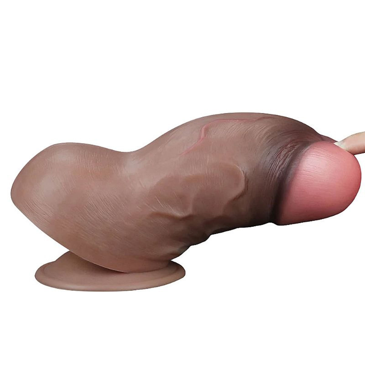 Lovetoy Nature Cock Prótese Realística com Escroto e Ventosa 18,2x6,6 cm Sexy Import