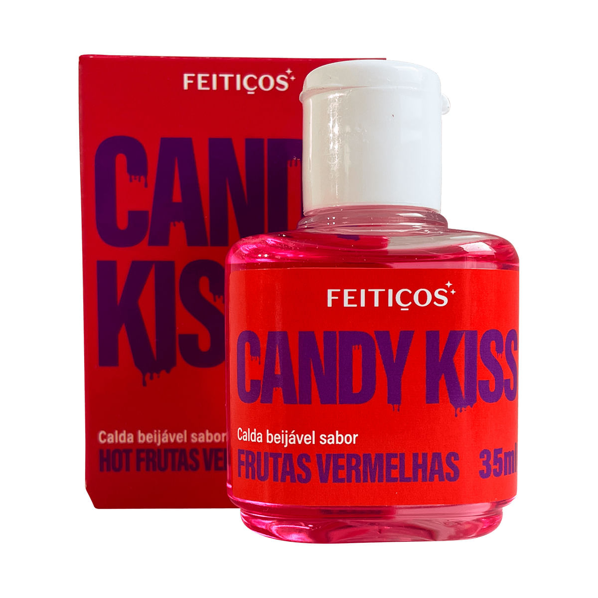 Candy Kiss Hot Calda Beijável com Efeito Quente 35ml Feitiços Aromáticos