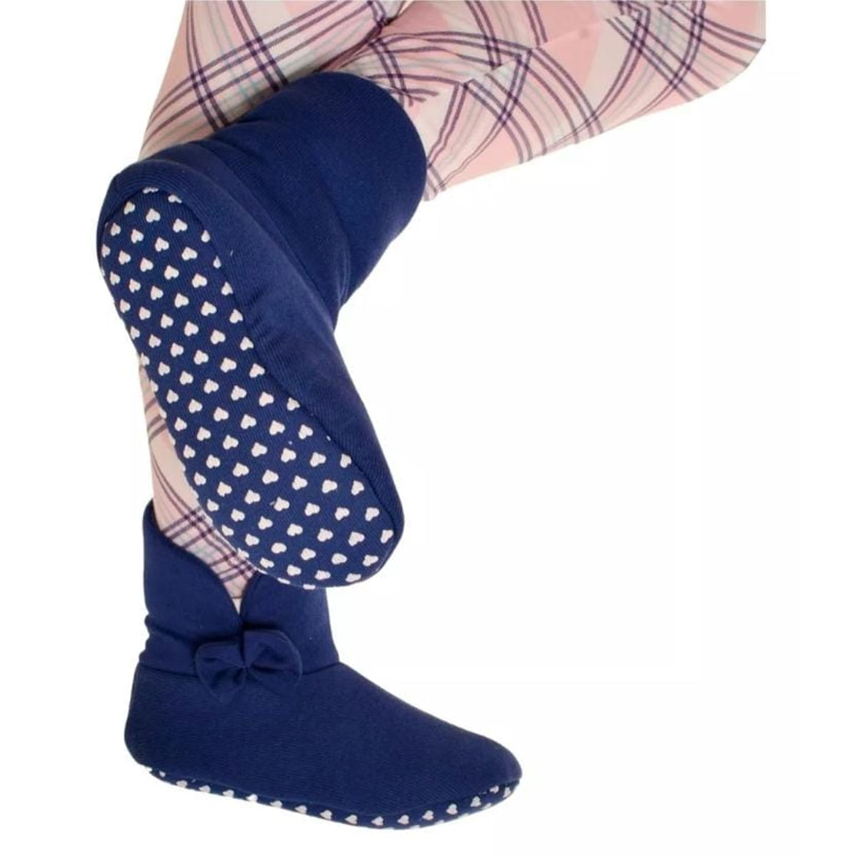 Pantufa Adulto Feminino Fechada Canelada Estampada Victory