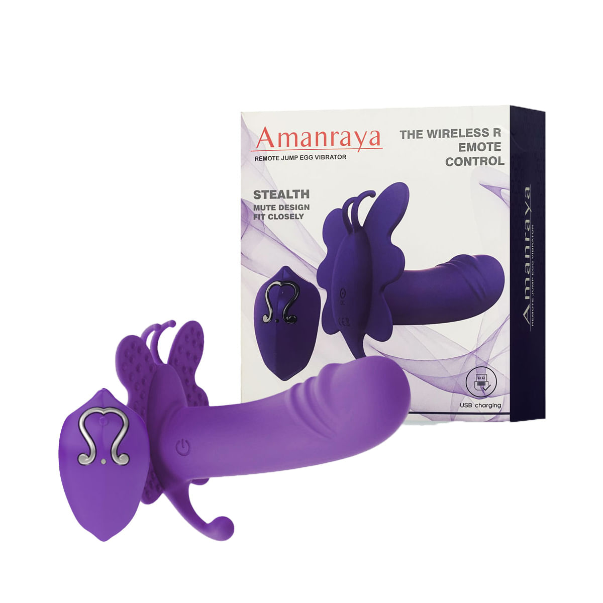 Amanraya Estimulador Clitoriano com Penetrador e 10 Modos de Vibração 3R Import