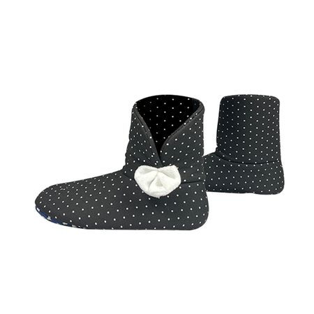 Pantufa Adulto Feminino Bota em Plush Estampada Victory