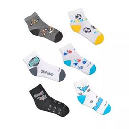 Meia Cano Longo Infantil Menino Cotton