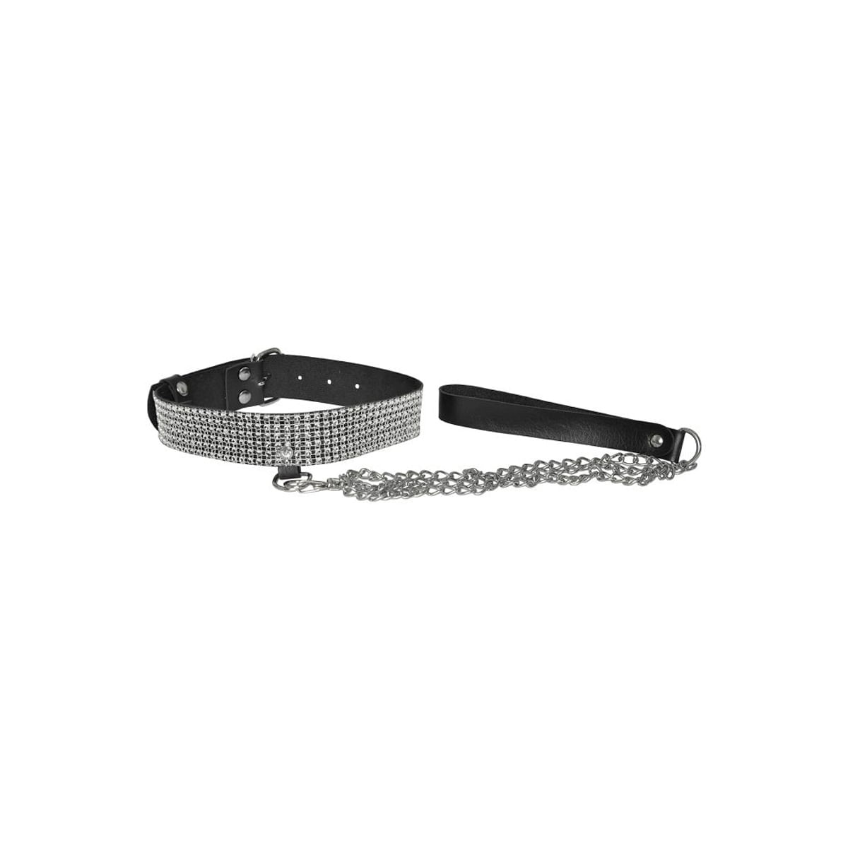 Choker Strass com Guia Dominatrixxx Choker Strass com Guia Dominatrixxx