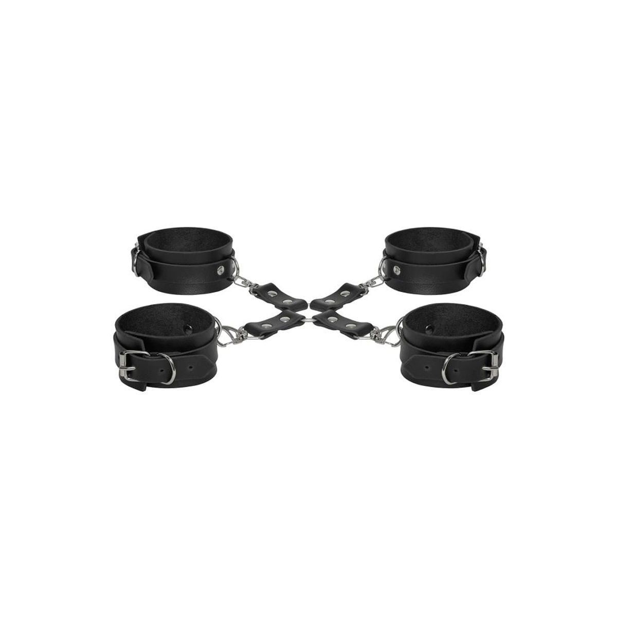 Kit Restrição Hogtie Creta Algema e Tornozeleira Dominatrixxx Kit Restrição Hogtie Creta Algema e Tornozeleira Dominatrixxx