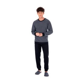 Pijama Canelado Masculino com Manga Longa e Calça Coleção Inverno Victory