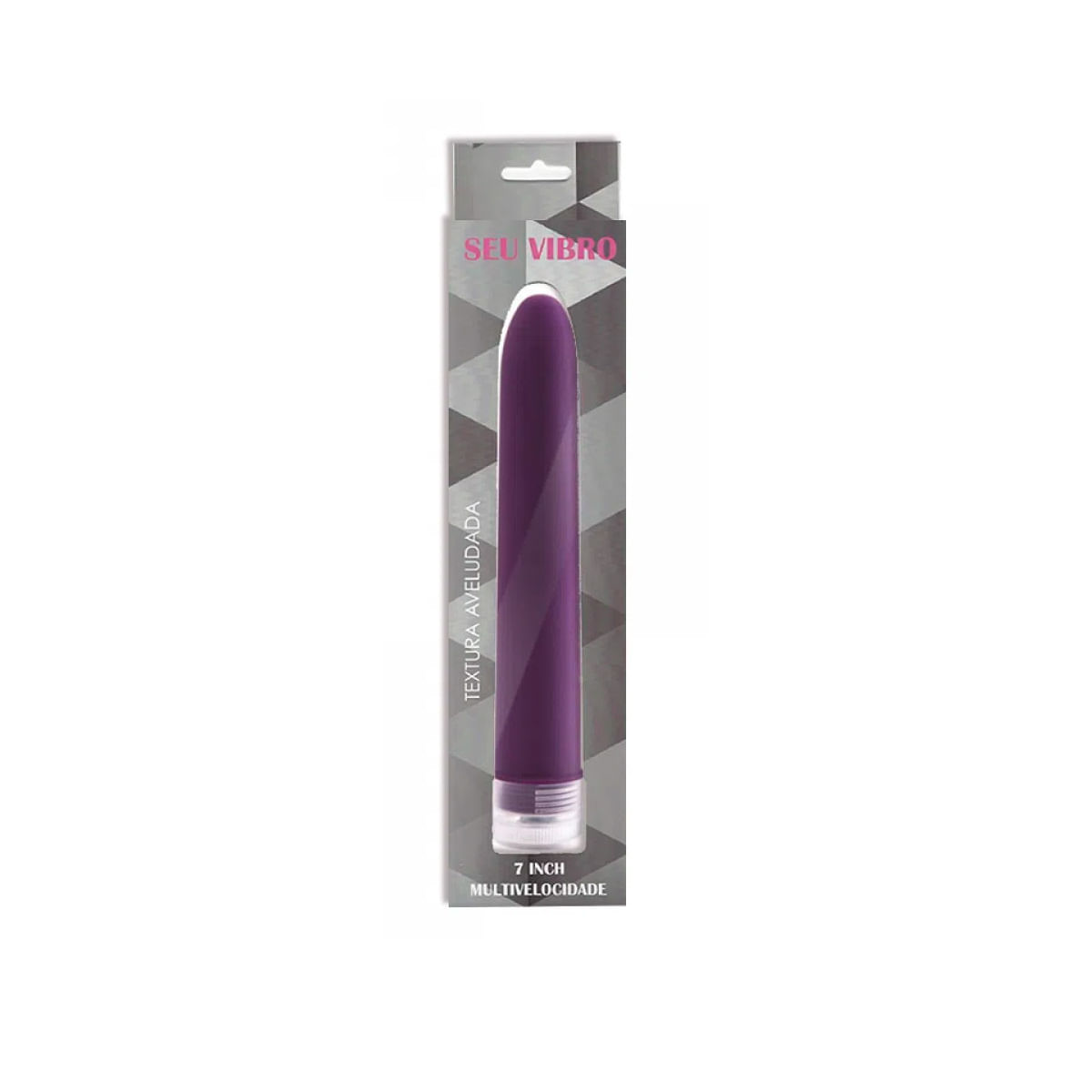 Vibrador Personal Multi-Velocidade com textura aveludada 17,5cm Vip Mix