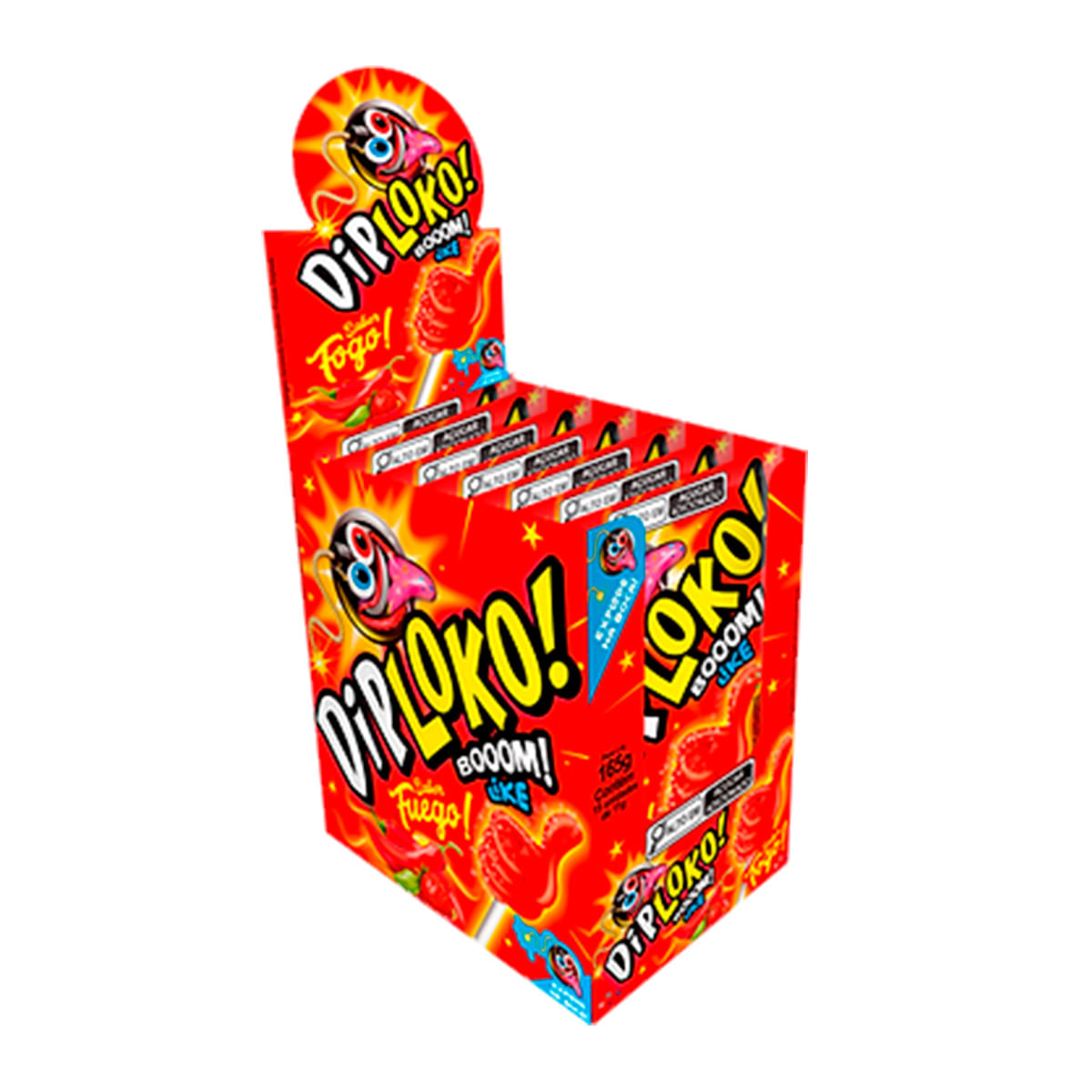 Dip Loko Booom! Like Pirulito que Explode na Boca 11g Danilla Foods Dip Loko Booom! Like Pirulito que Explode na Boca 11g Danilla Foods