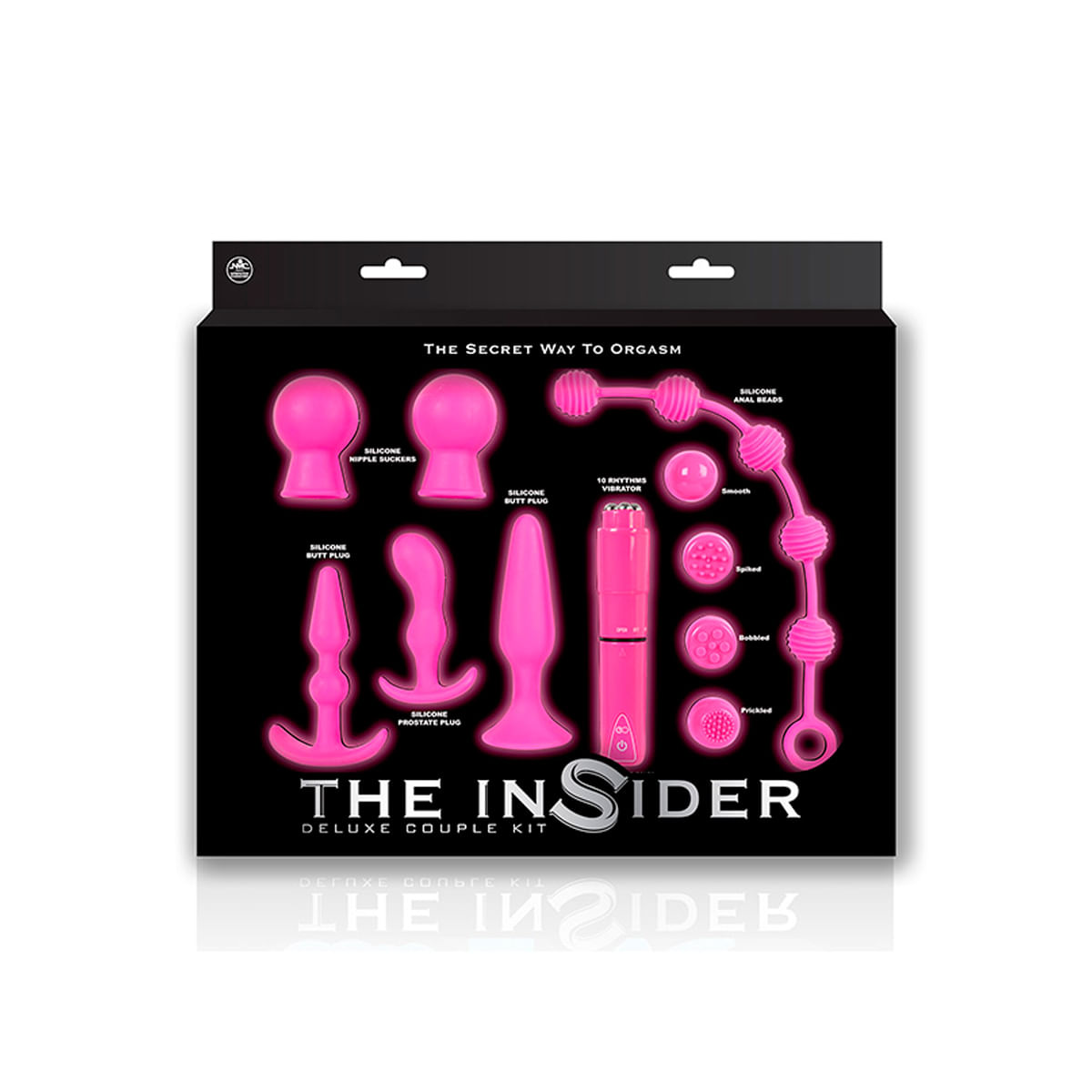 The Insider Kit de Luxo para Casais 11 itens Adão e Eva