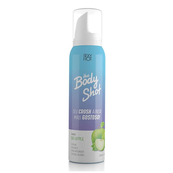 The Body Shot Espuma Crocante para Massagem Sensual Beijável 166ml Sexy Hot
