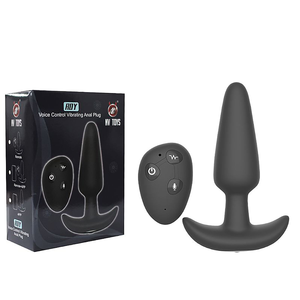 NV Toys Plug Anal com Vibro e Controle Remoto com Comando de Voz Sexy Import