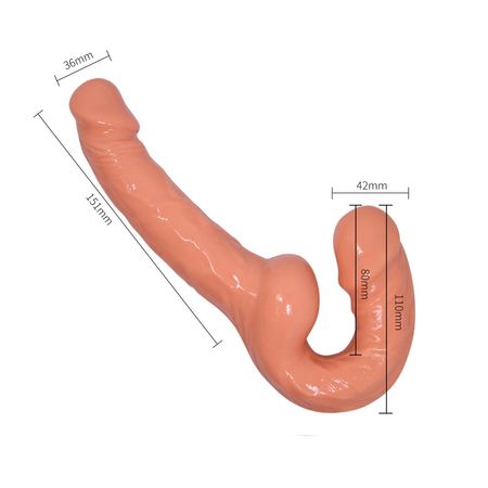 Ultra Passionate Harness Penetrador Strapless com Plug Vaginal Vip Mix