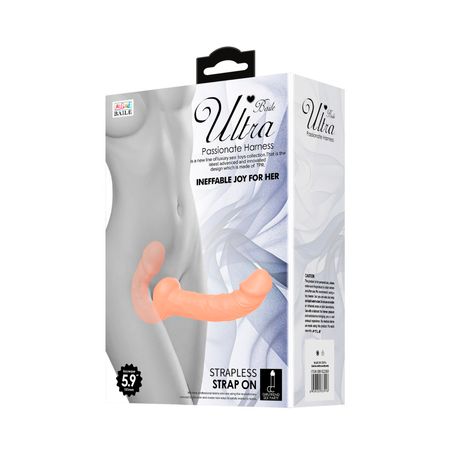 Ultra Passionate Harness Penetrador Strapless com Plug Vaginal Vip Mix