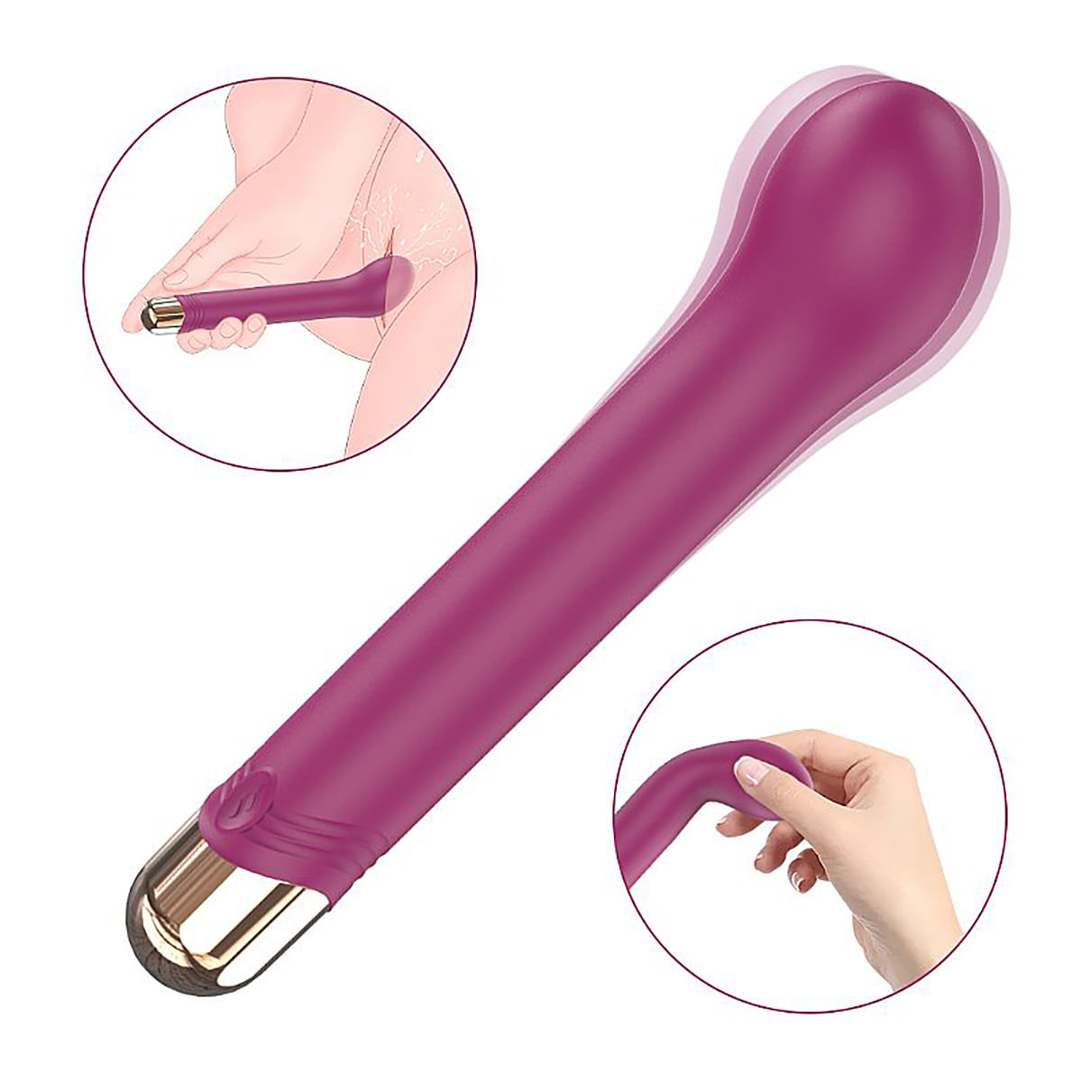 S-Hande Melody Vibrador Ponto G com 9 Modos de Vibrações Sexy Import