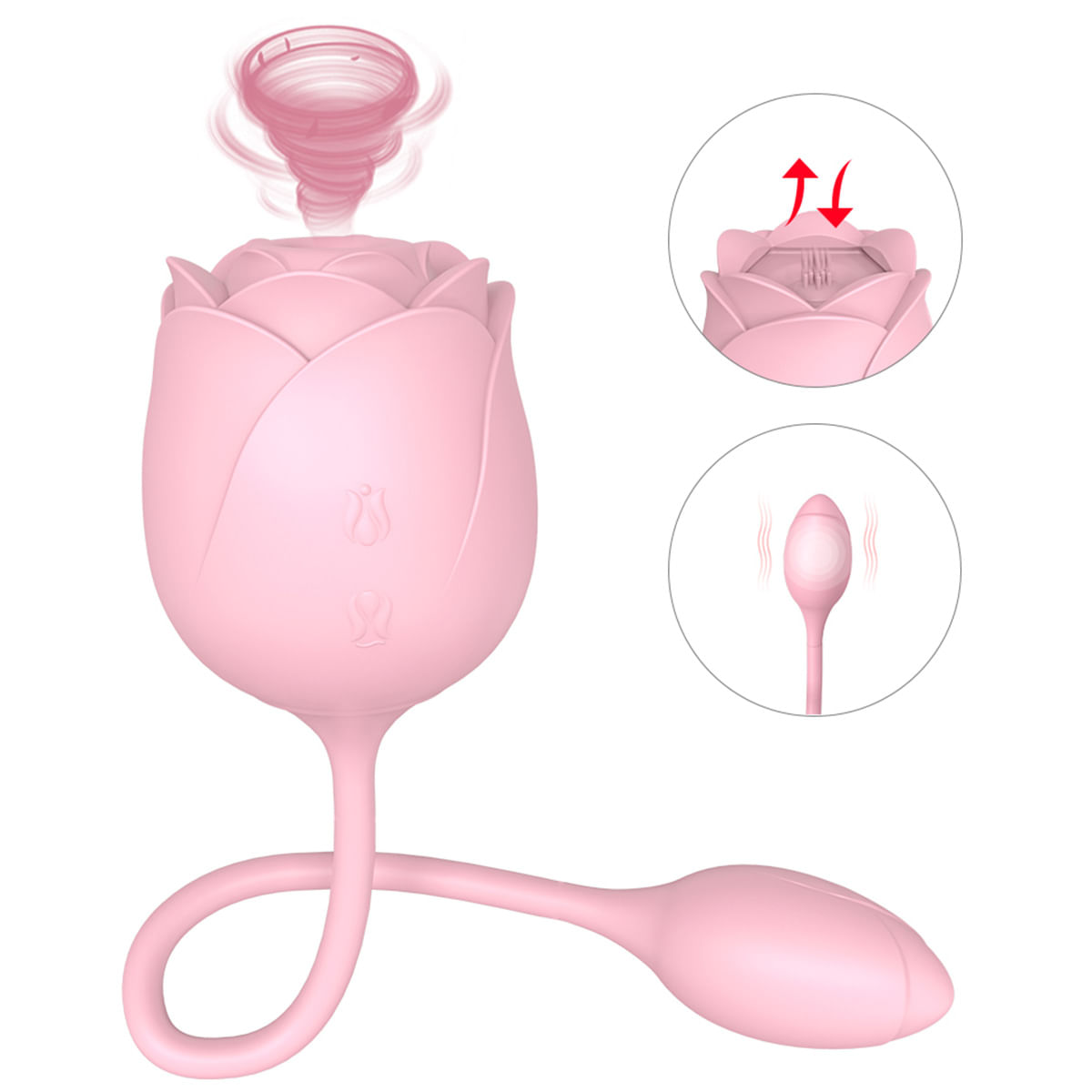 S-Hande Immortal Flower Vibrador em Formato de Rosa com 9 Funções de Vibração e Pulsação Sexy Import