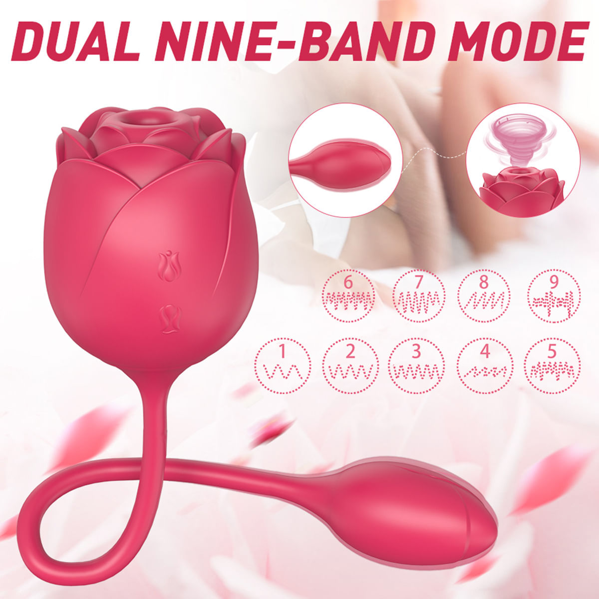 S-Hande Immortal Flower Vibrador em Formato de Rosa com 9 Funções de Vibração e Pulsação Sexy Import