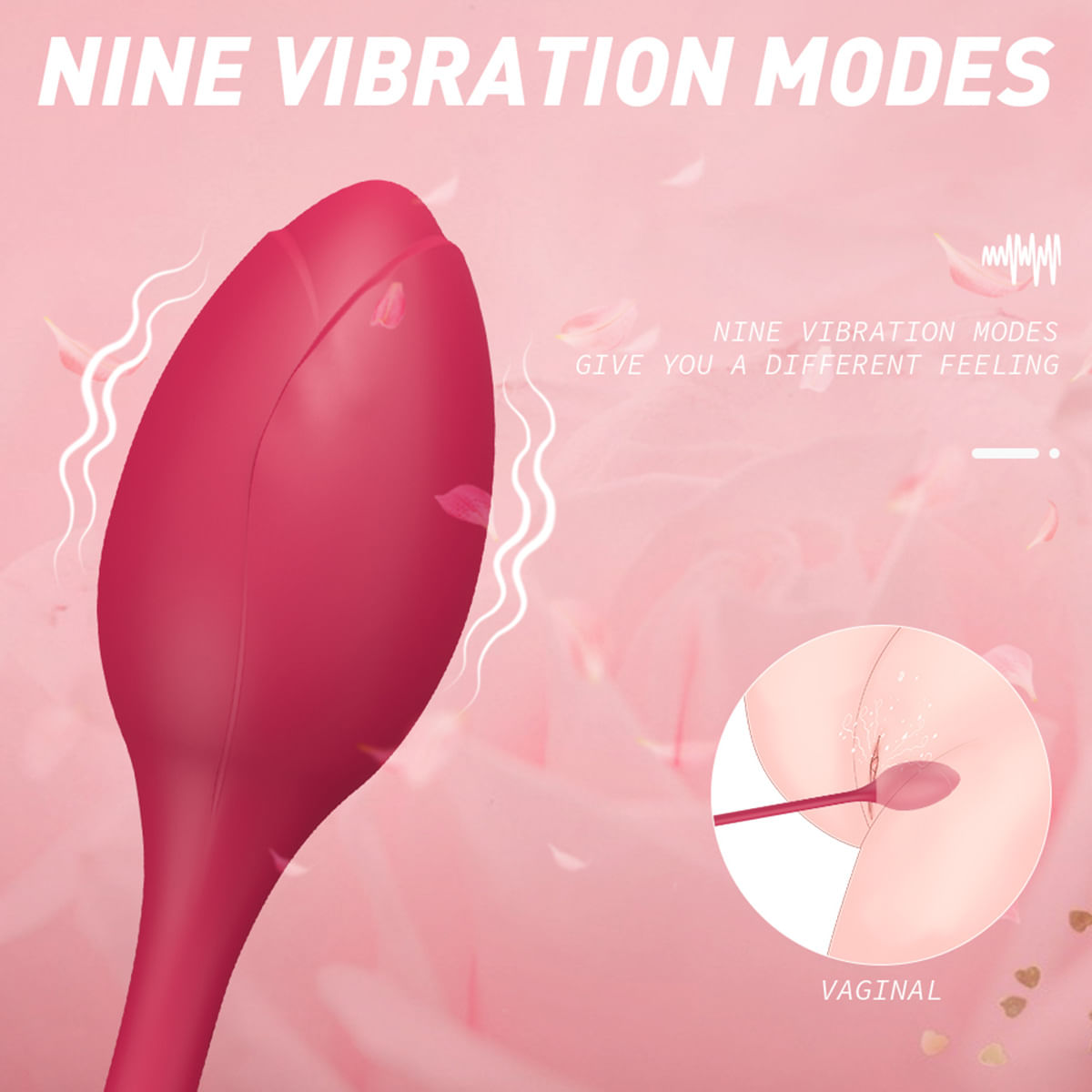 S-Hande Immortal Flower Vibrador em Formato de Rosa com 9 Funções de Vibração e Pulsação Sexy Import