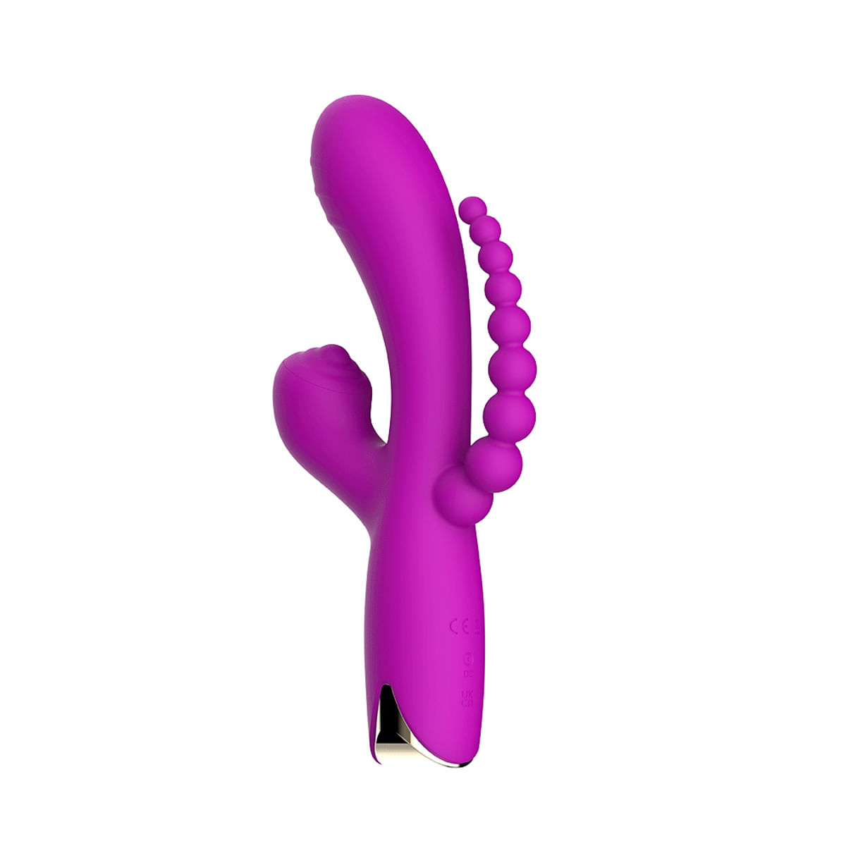 Snappy Bunny Vibrador, Estimulador de Clitoris e Plug Anal com 10 Modos de Vibração Vip Mix