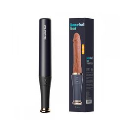Basebal Bat Vibrador com Aparência Realística com 10 Modos Vai e Vem e Vibração Vip Mix