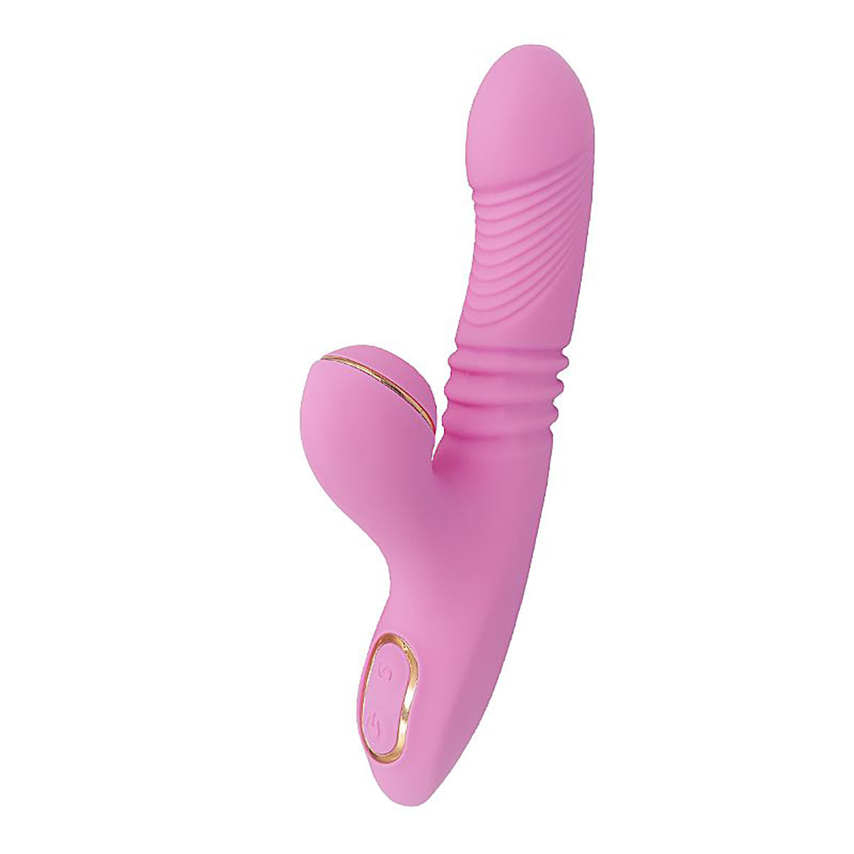 Plof Vibrador Ponto G com Estimulador de Clitóris com 7 Modos de Pulsação e Vai e Vem Sexy Import