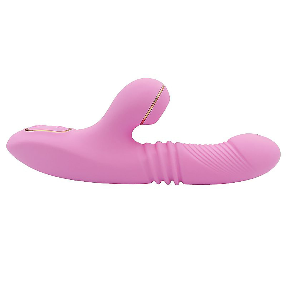 Plof Vibrador Ponto G com Estimulador de Clitóris com 7 Modos de Pulsação e Vai e Vem Sexy Import